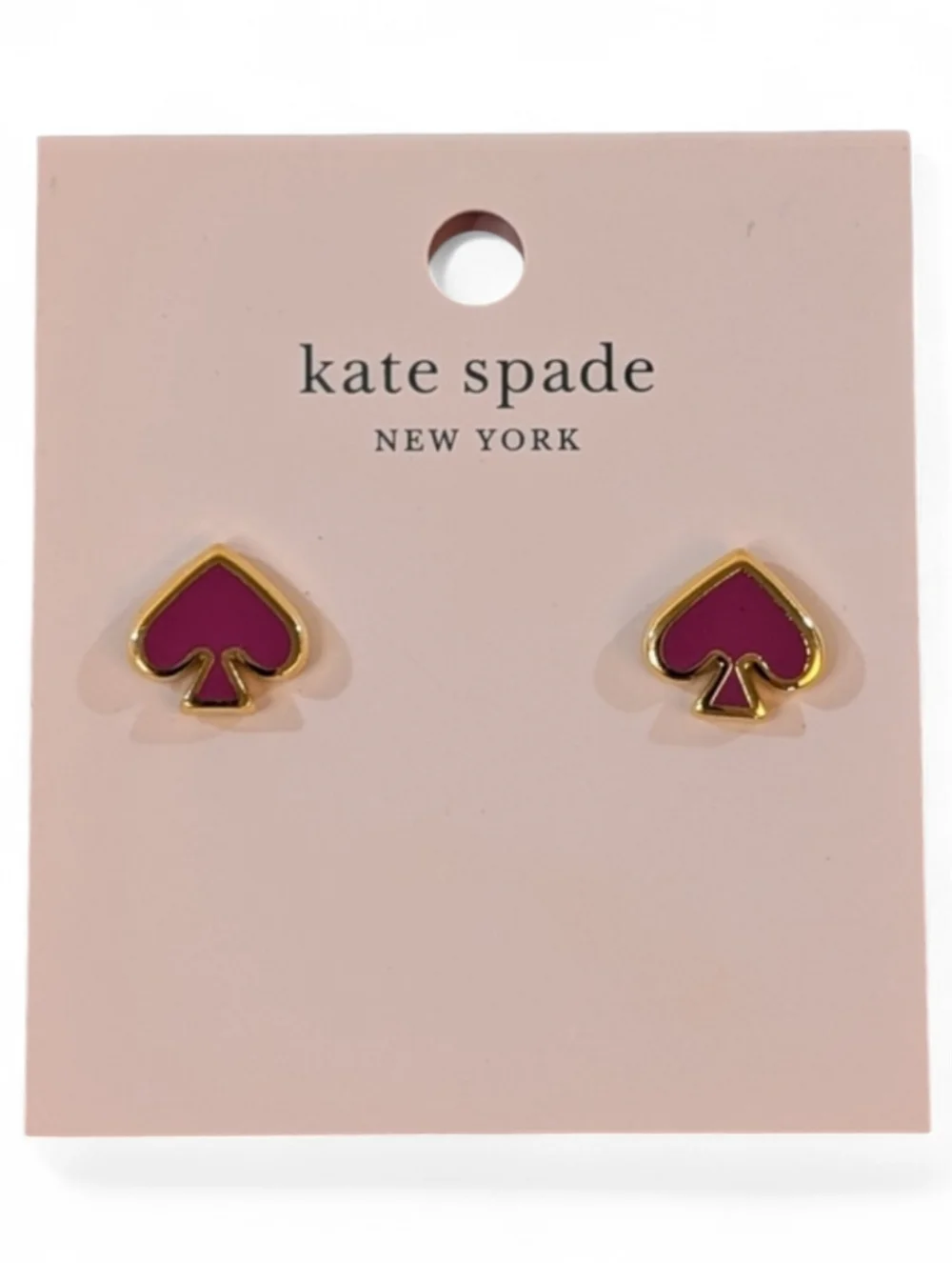 Kate Spade New York Pink Everyday Spade Earrings